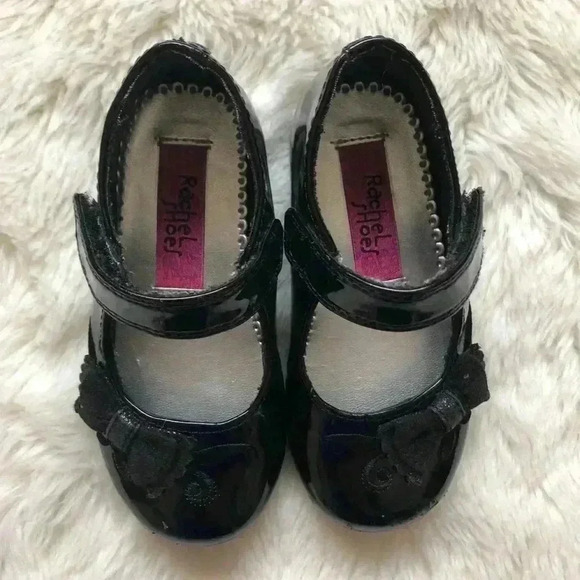 Rachel Shoes Black Toddler Girl Dressy Shoes  Sz 6 - Picture 2 of 10